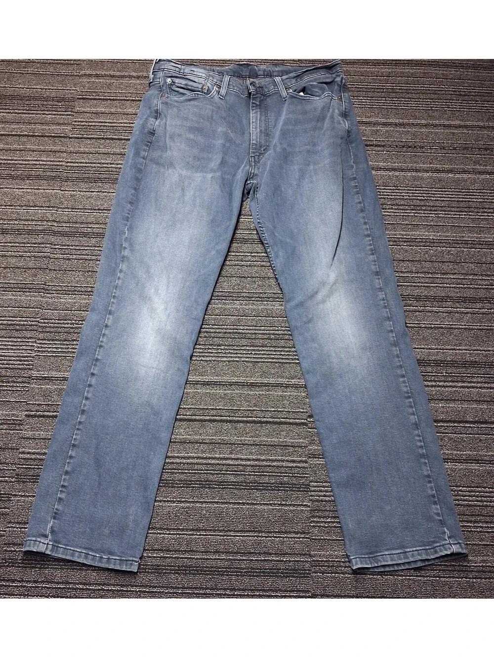 Levi's 514 Jeans Mens 36x32 Light Wash Blue Denim Straight Fit